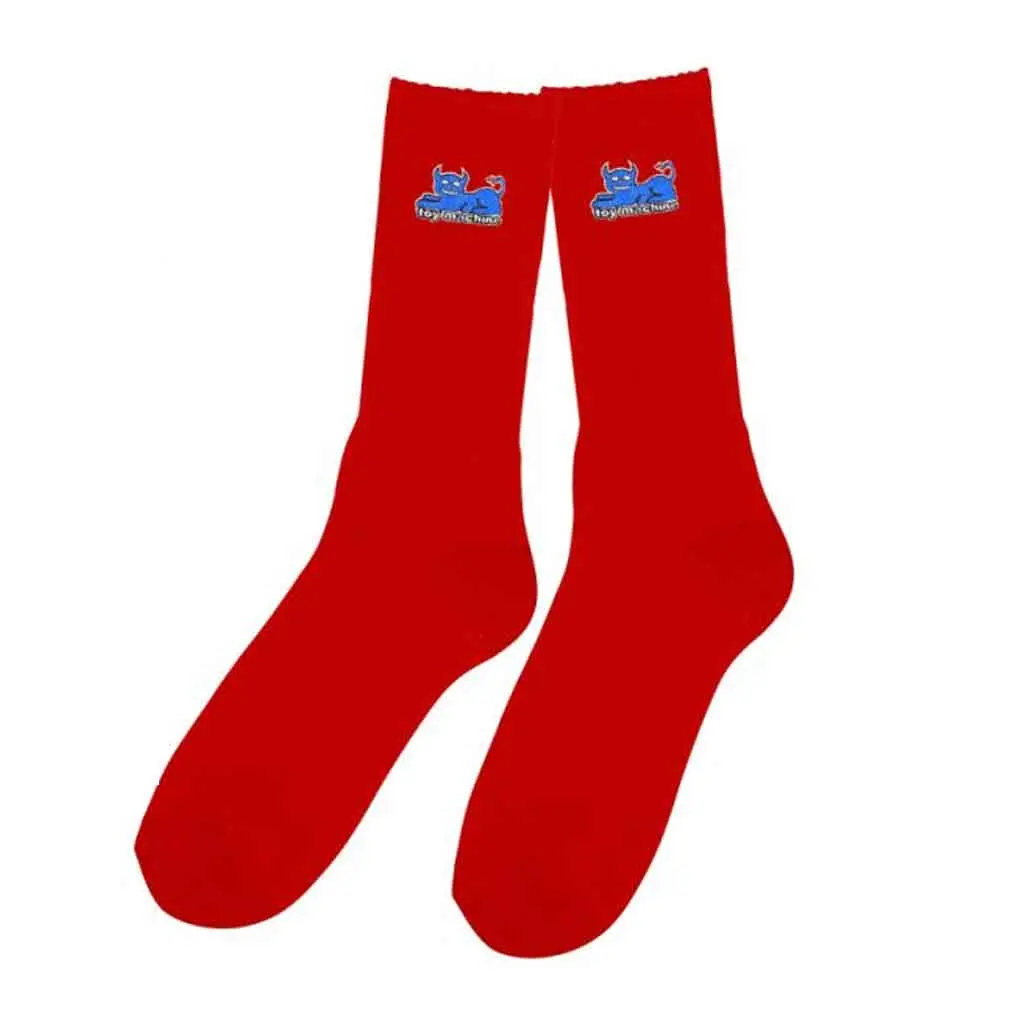 Toy Machine Devil Cat Sock - Red 1