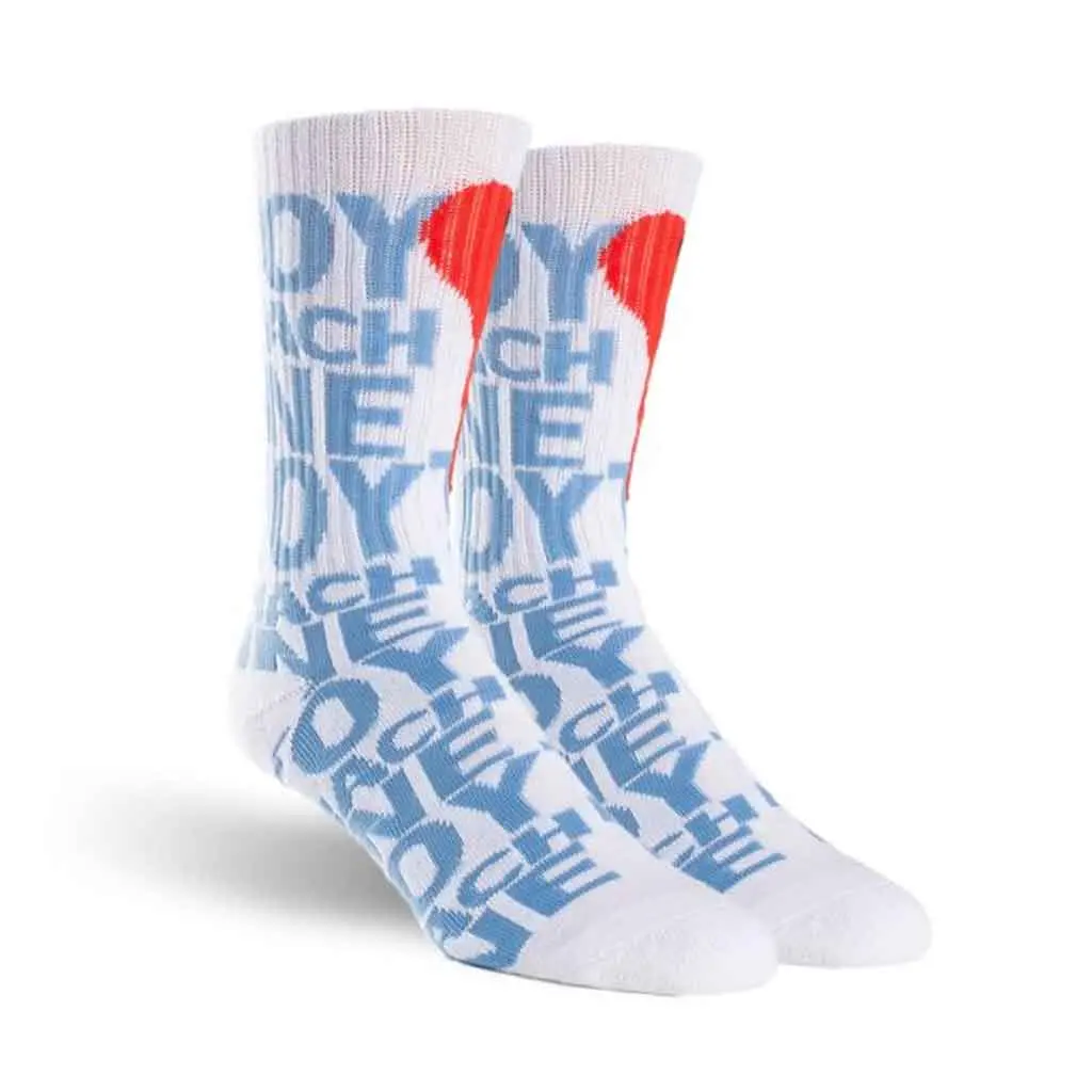 Toy Machine New Blood Sock - White 1
