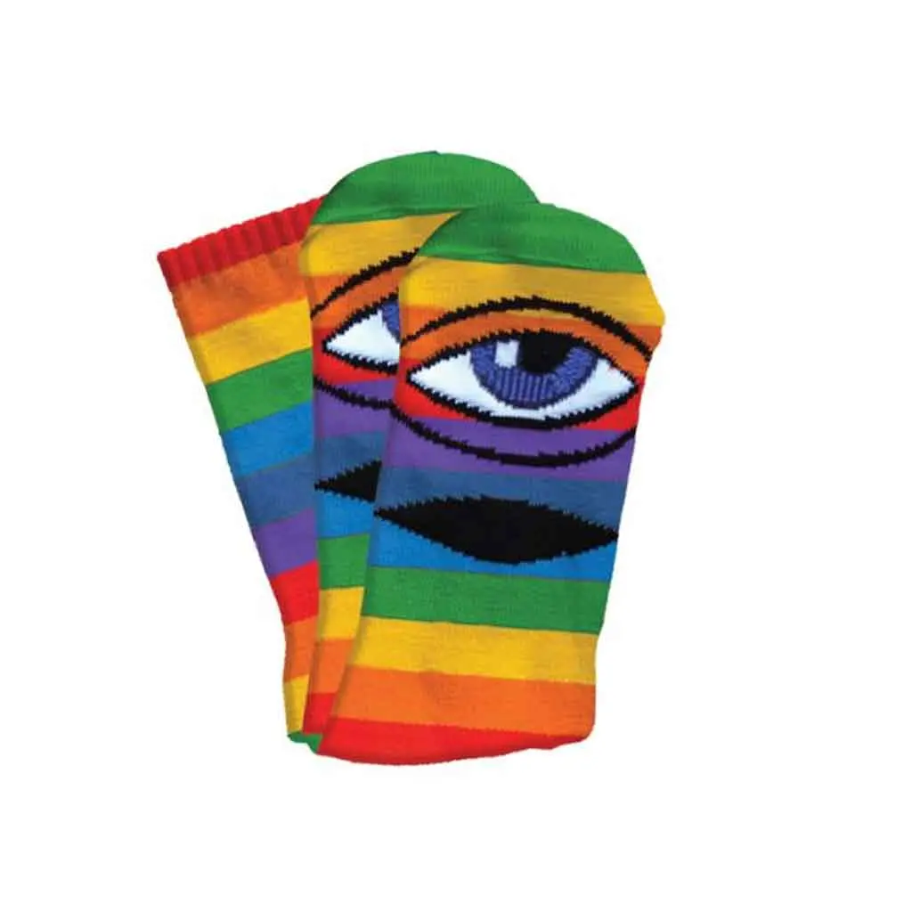 Toy Machine Sect Eye Rainbow Sock - Multi 1