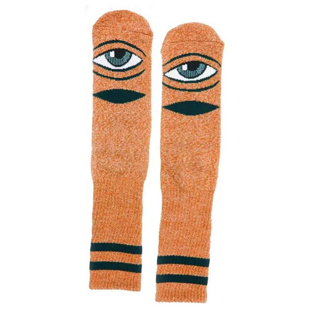 Toy Machine Heather Sect Eye Sock - Orange 1
