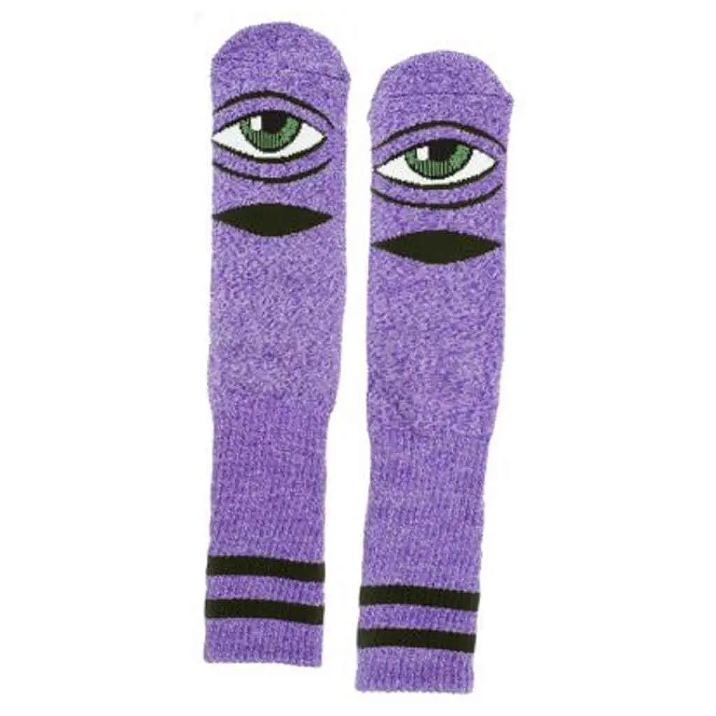 Toy Machine Heather Sect Eye Sock - Purple 1