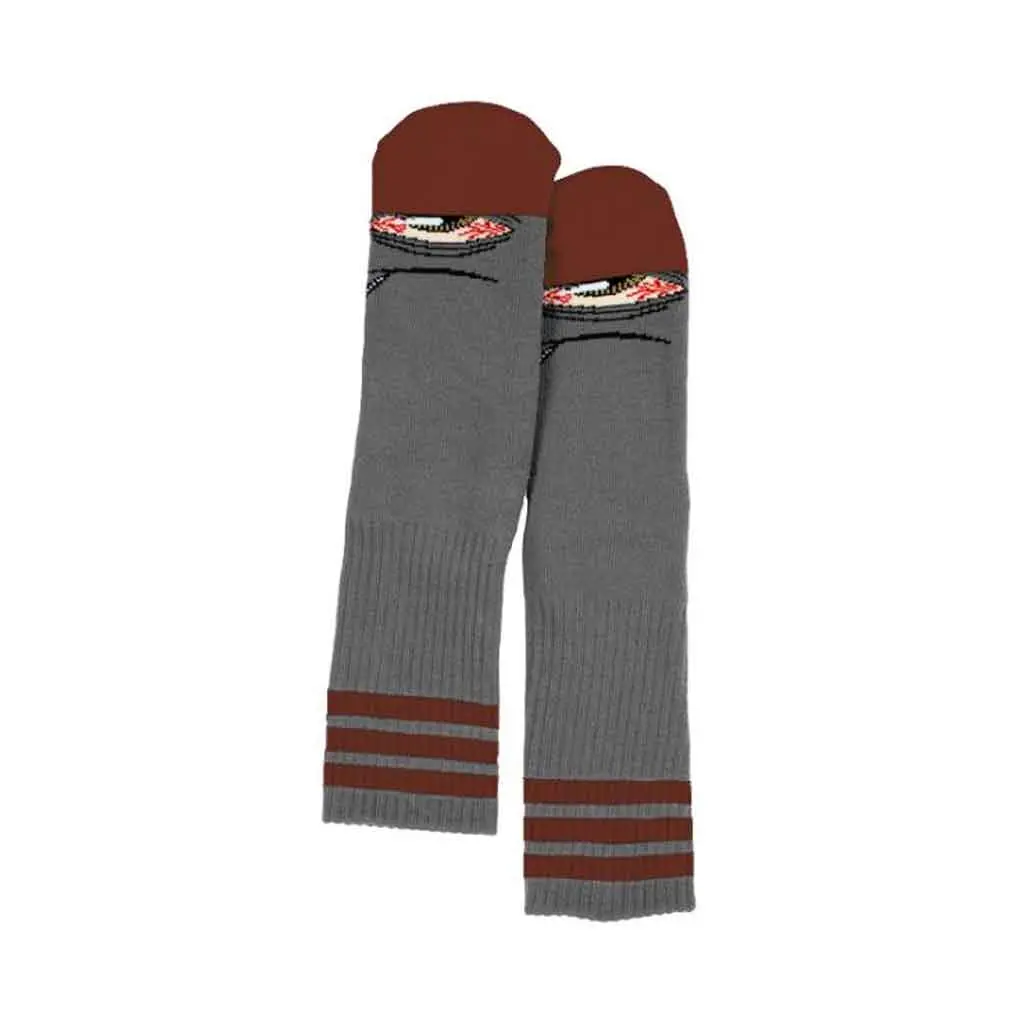 Toy Machine Stoner Sect Sock - Charcoal 1