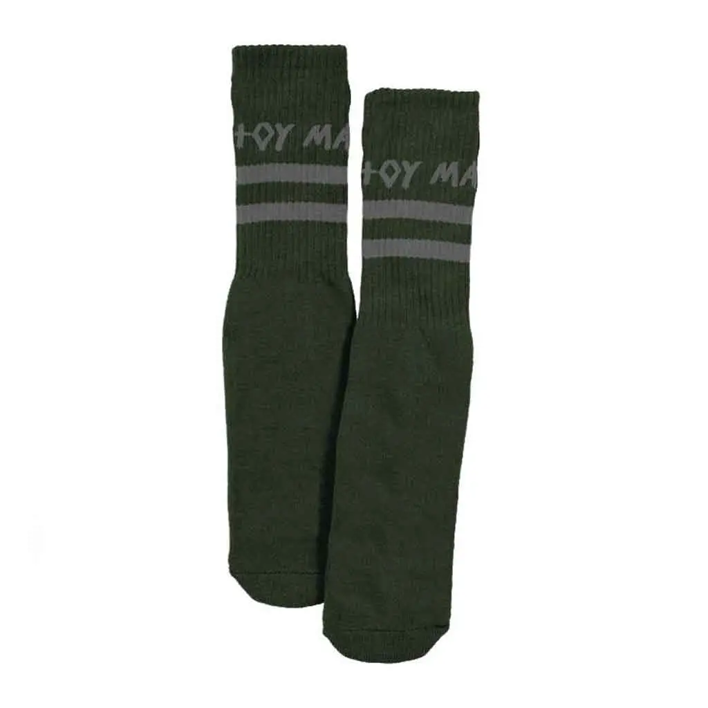 Toy Machine Stripes Sock - Forest 1