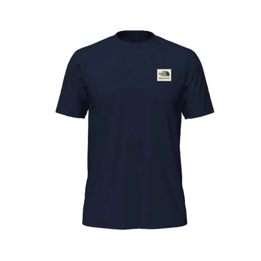 The North Face Heritage Patch Heather Tee -  Summit Navy Heather 8P6 1