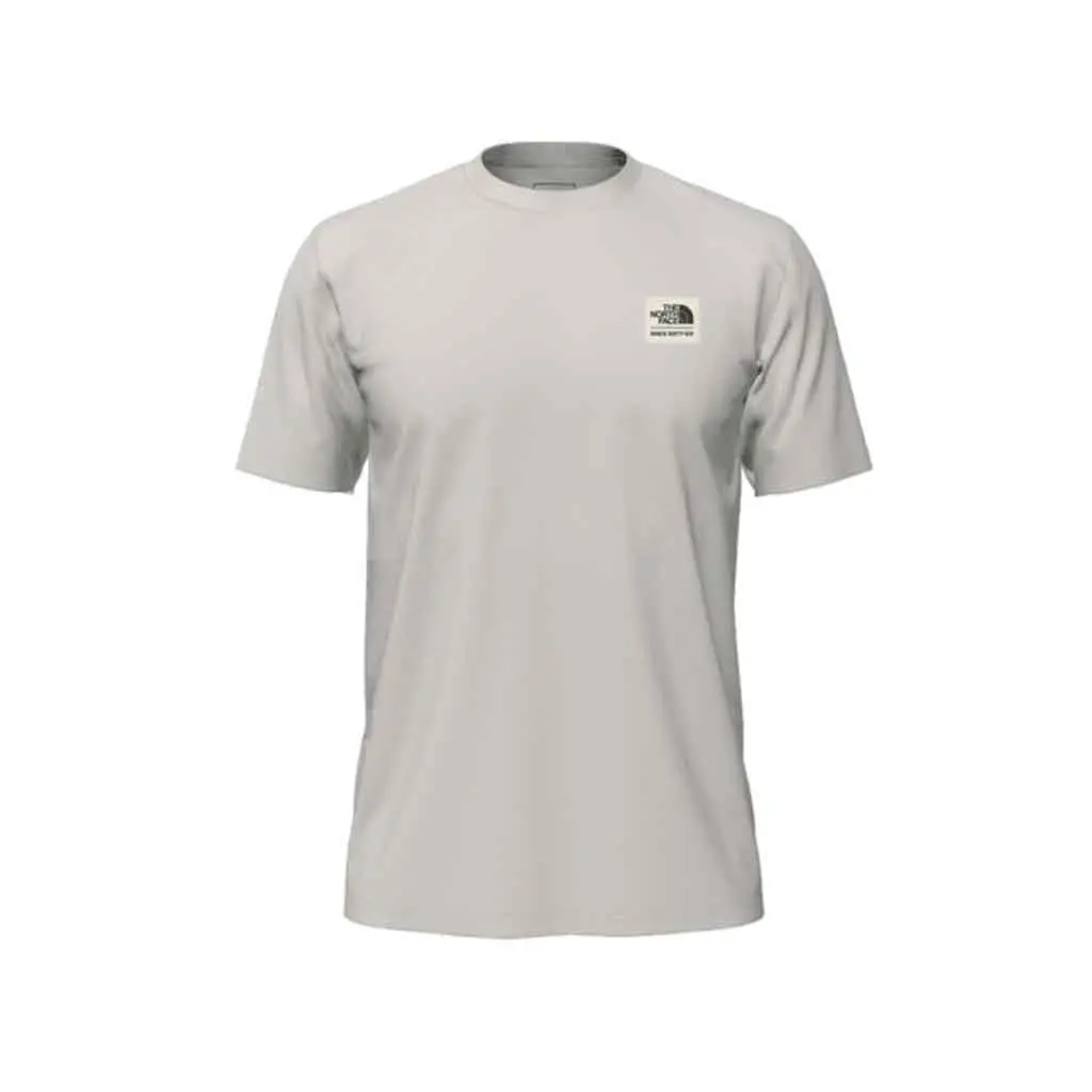 The North Face Heritage Patch Heather Tee -  White Dune Heather Qmo 1