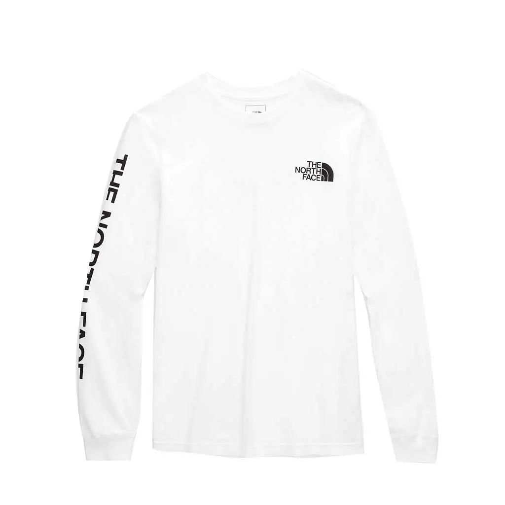 The North Face Men's L/S Tnf Sleeve Hit Tee - Tnf White/Tnf Black 1