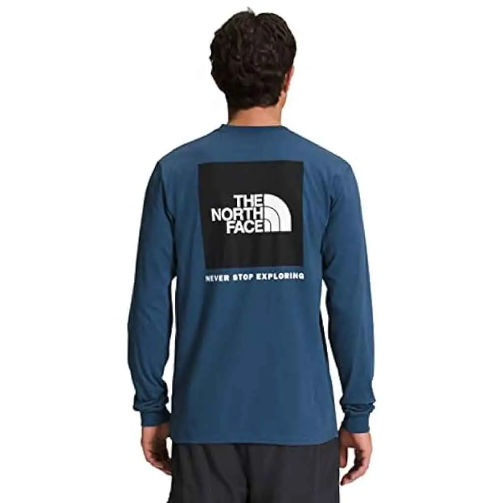 The North Face L/S Nse Box Tee - Shady Blue Mpf 1