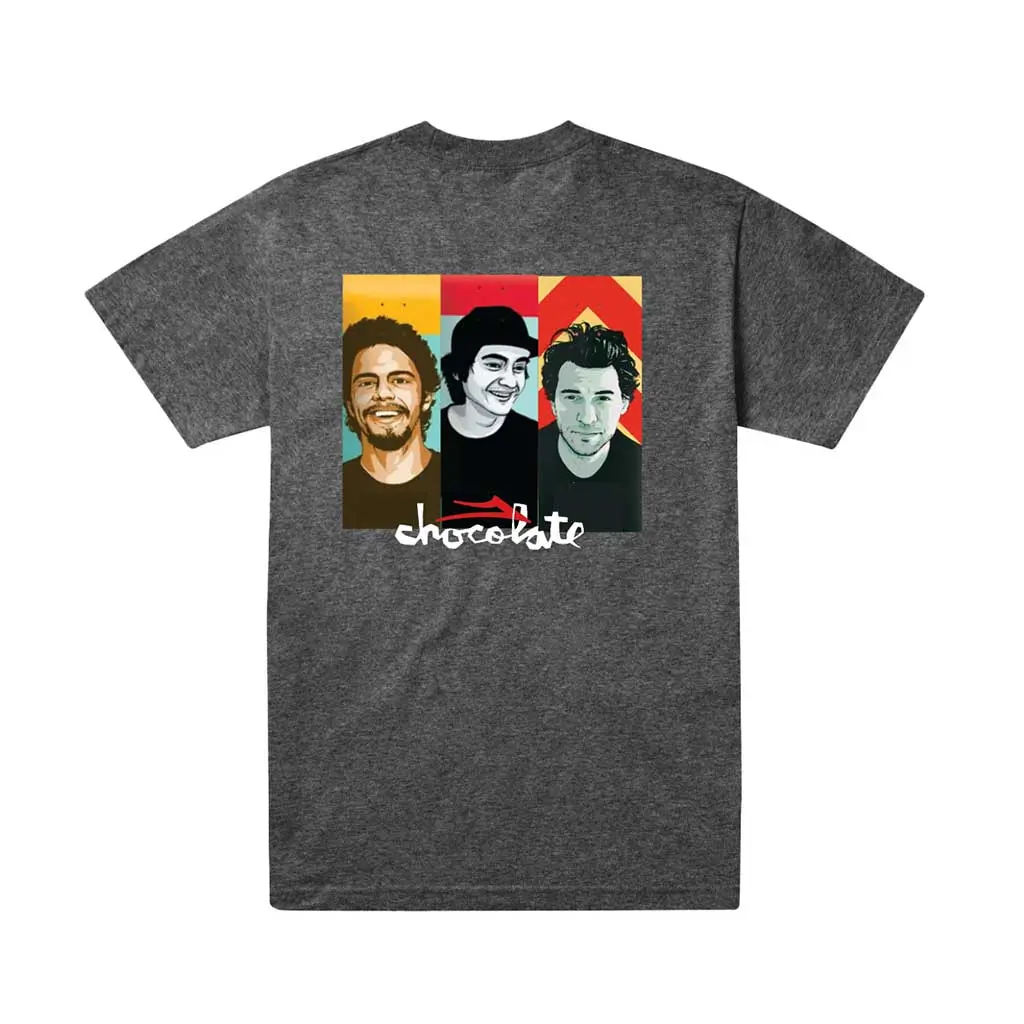 Lakai X Chocolate Portrait Tee - Charcoal Heather 1