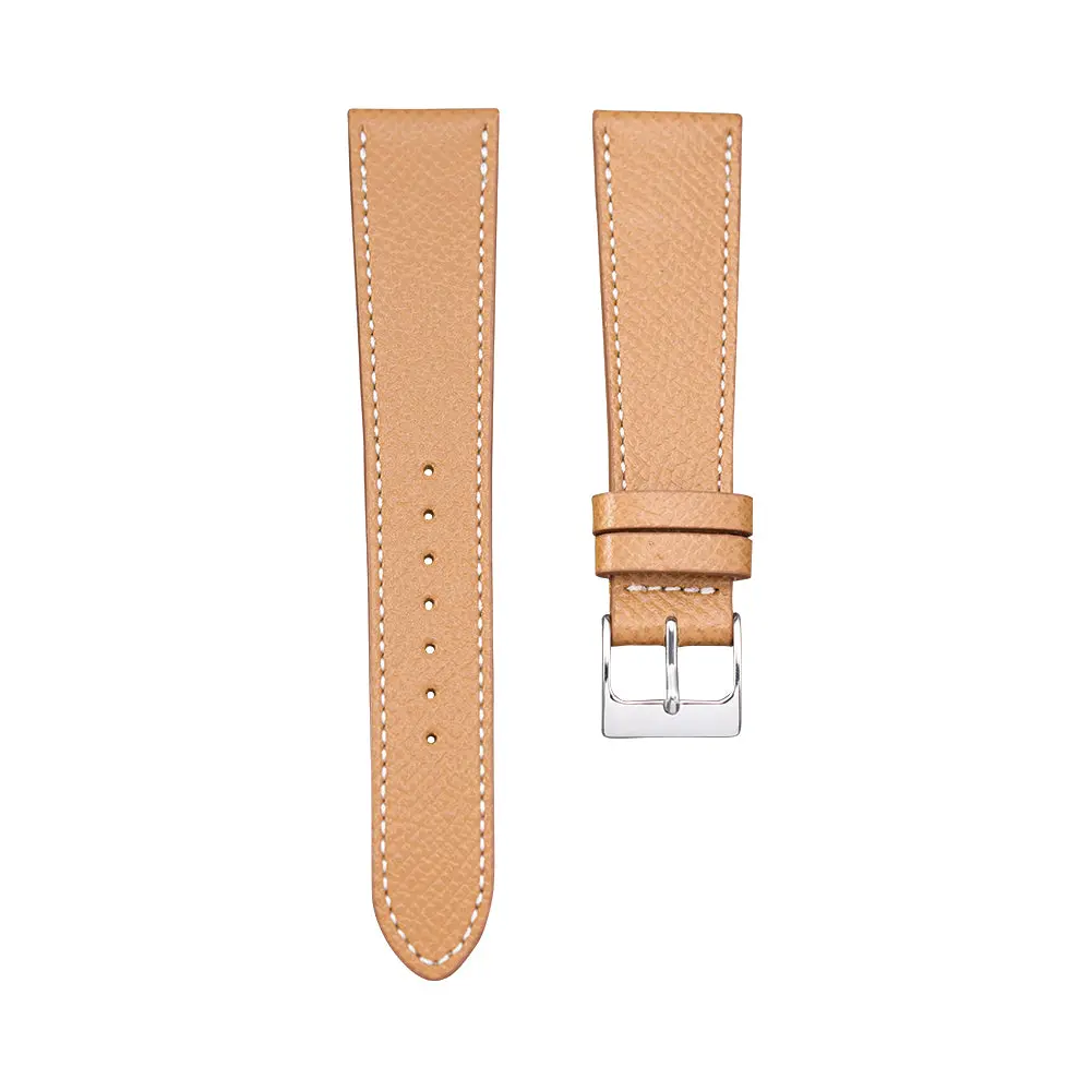 Camel Textured Calf Leather Strap 1