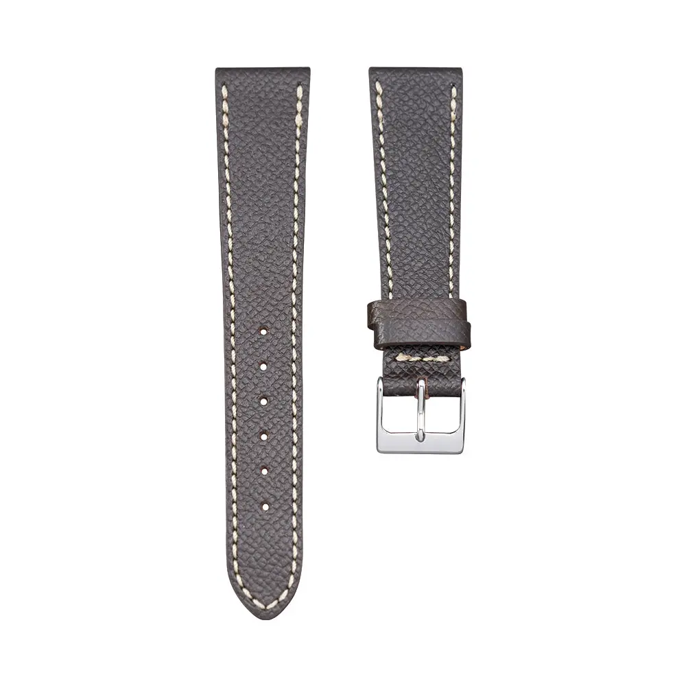 Dark Brown Textured Calf Leather Strap 1