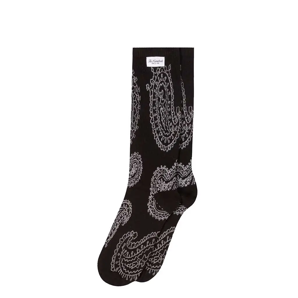 The Hundreds Paisley Socks - Black 1
