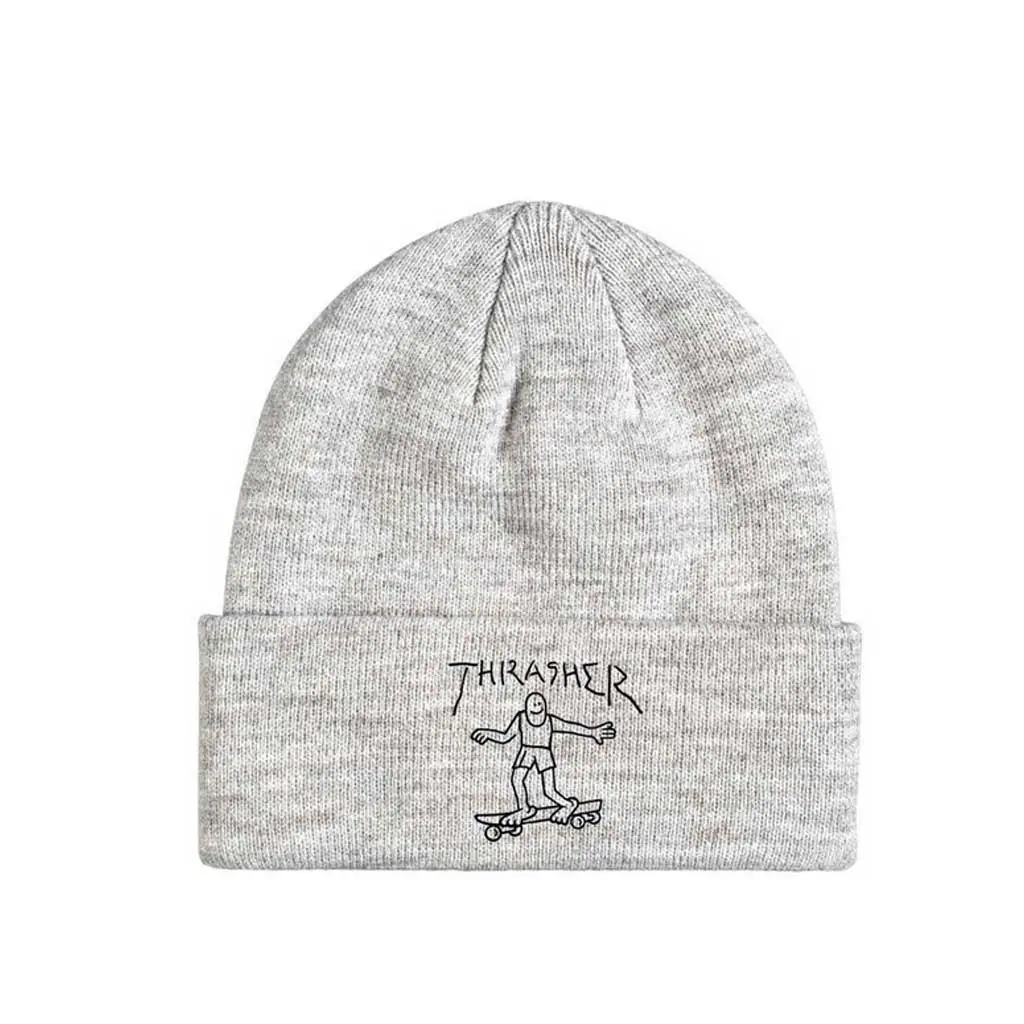 Thrasher Gonz Beanie - Heather Grey 1