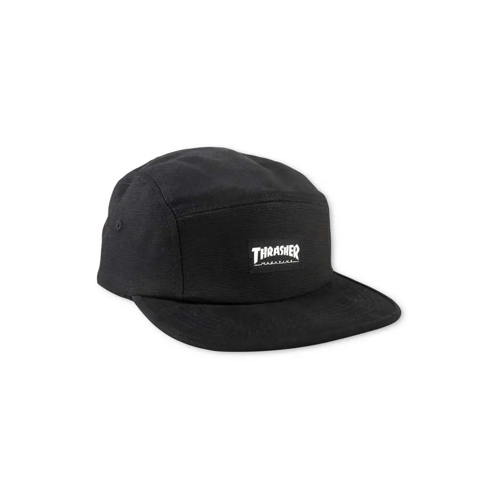 Thrasher 5 Panel Cap - Black 1