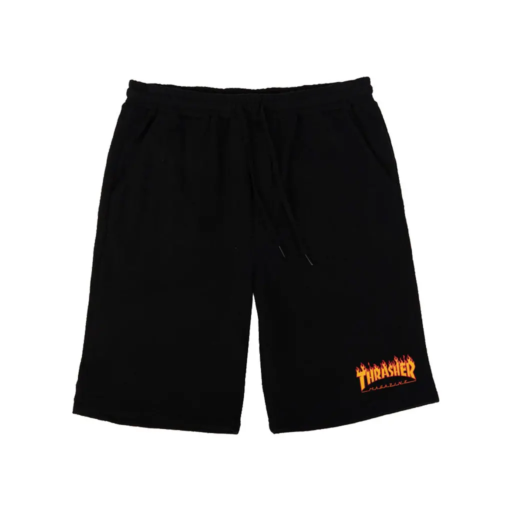 Thrasher Flame P.E. Shorts - Black 1
