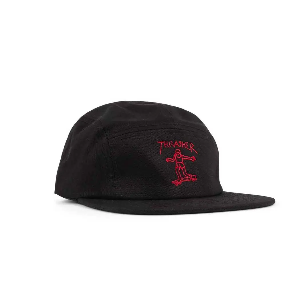 Thrasher Gonz 5 Panel Hat - Black/Red 1