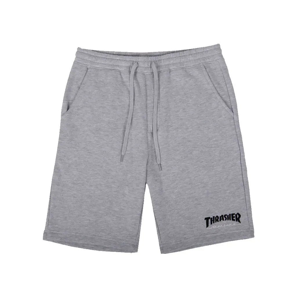 Thrasher Mag Logo P.E. Shorts - Athletic Heather 1