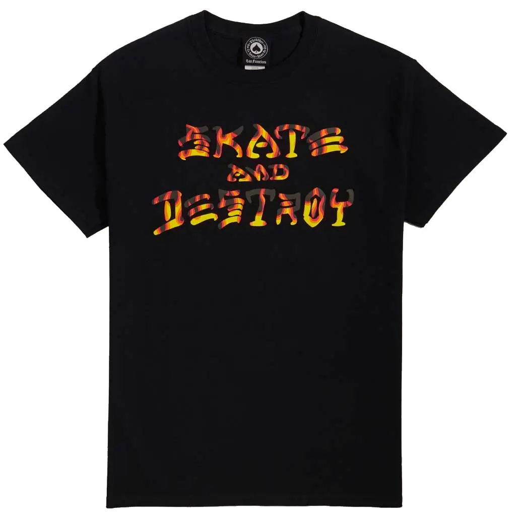 Thrasher Skate And Destroy Bbq Ss T-Shirt - Black 1