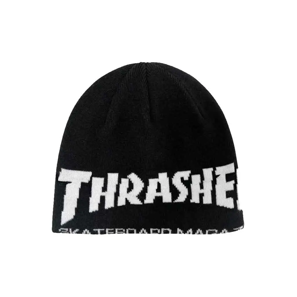 Thrasher Skate Mag Skully Beanie - Black 1