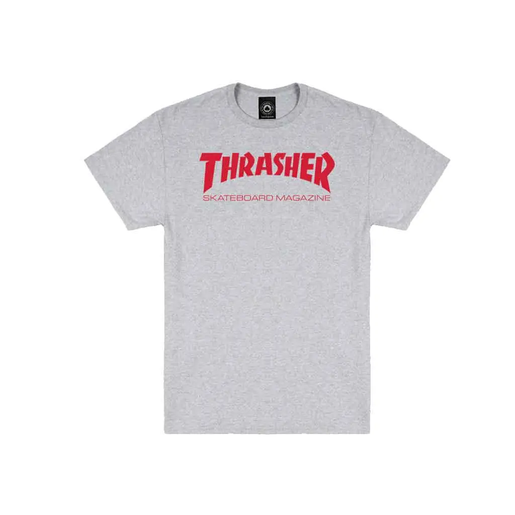 Thrasher Skate Magazine Tee - Grey/Red 1