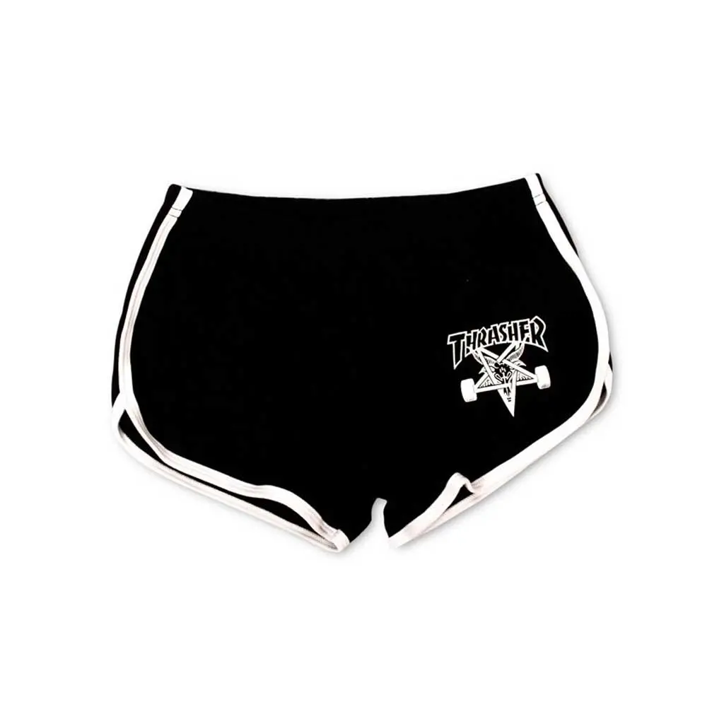 Thrasher Women's Skategoat Night Shorts - Black/White 1
