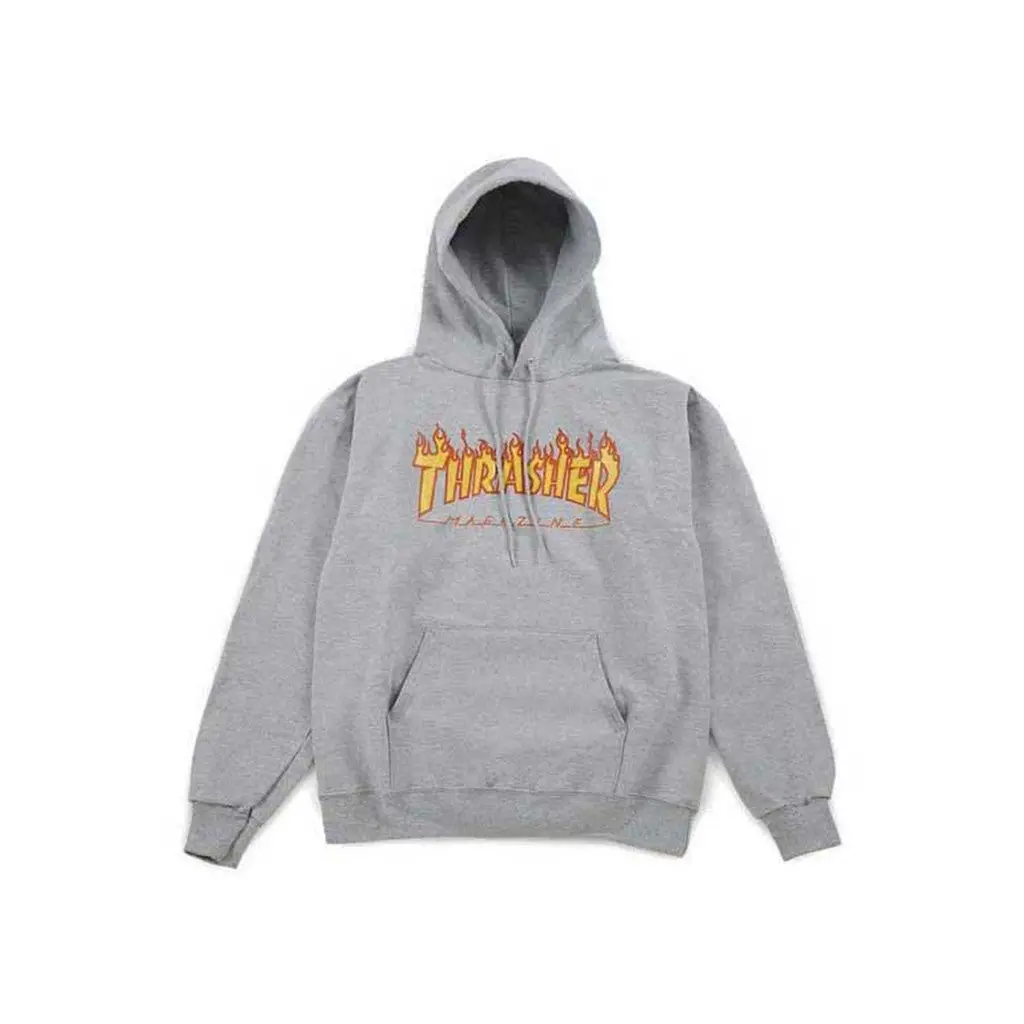 Thrasher Flame Hood - Grey 1