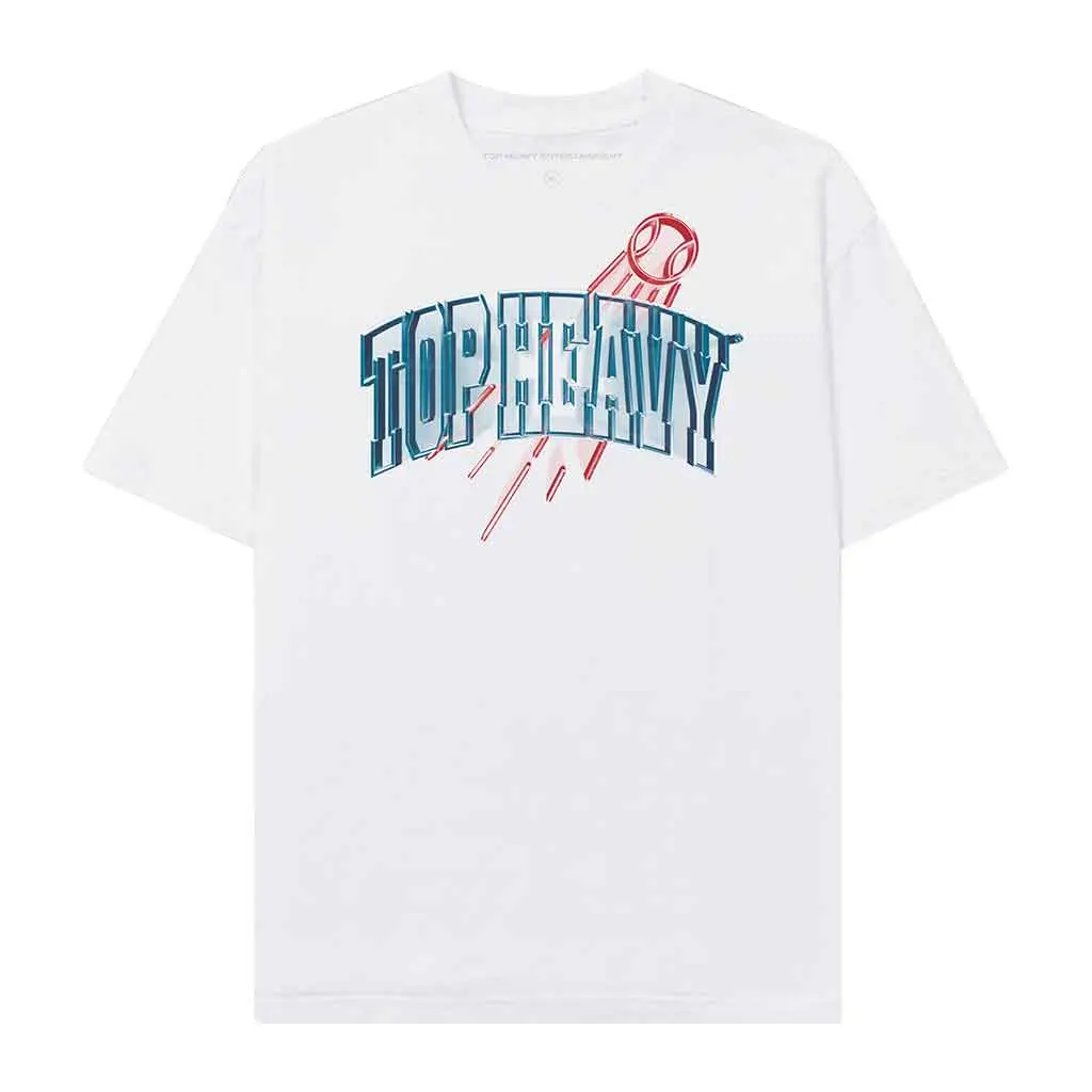 Top Heavy Outfield S/S Tee - White/Blue/Red 1