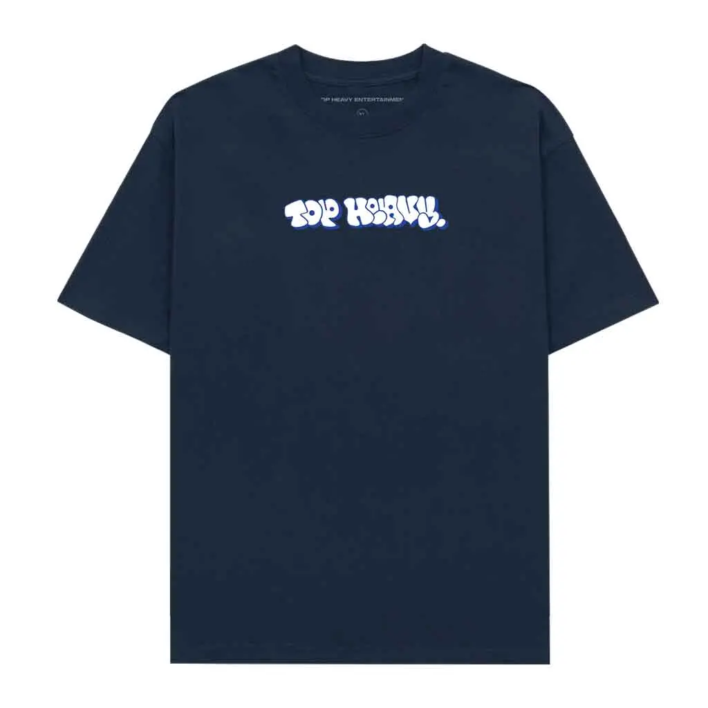 Top Heavy Throwie S/S Tee - Navy/Blue/White 1