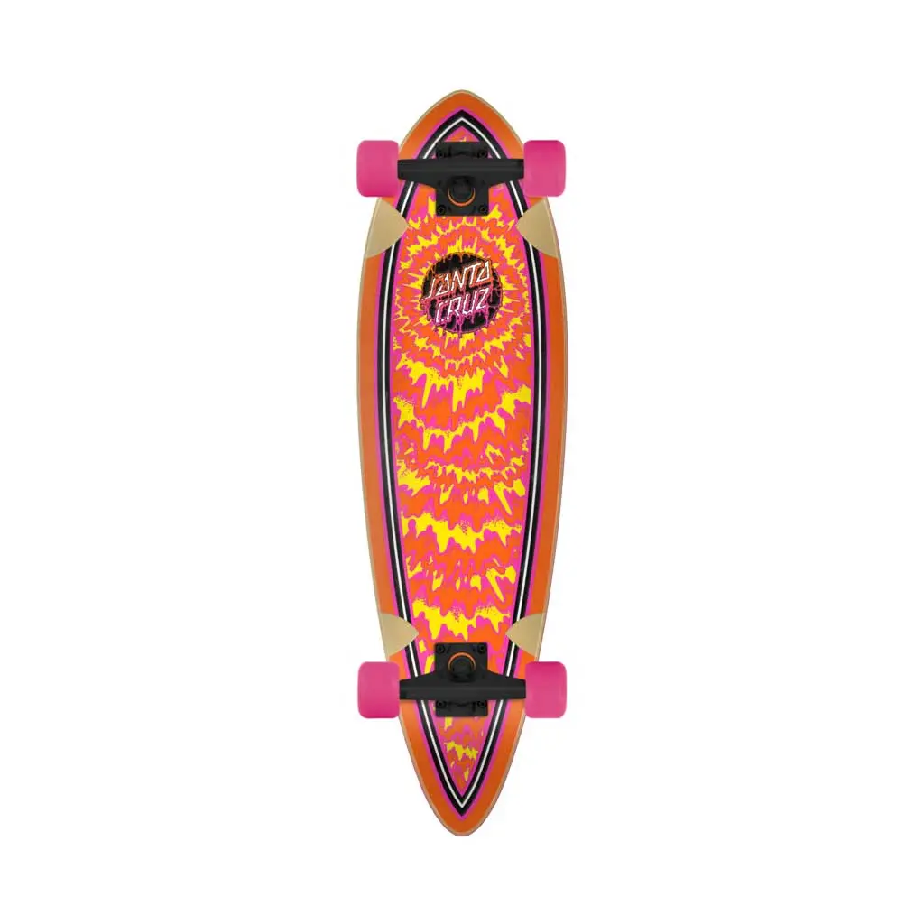 Santa Cruz Toxic Dot 9.20In Pintail Cruiser Skateboard 1