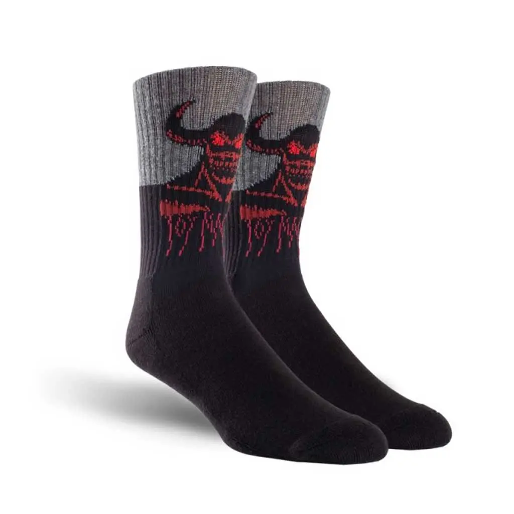 Toy Machine Hell Monster Crew Sock - Black 1