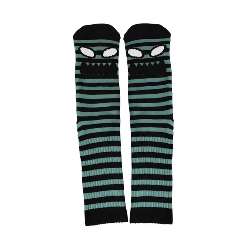 Toy Machine Monster Face Mini Stripes Crew Sock - Slate 1