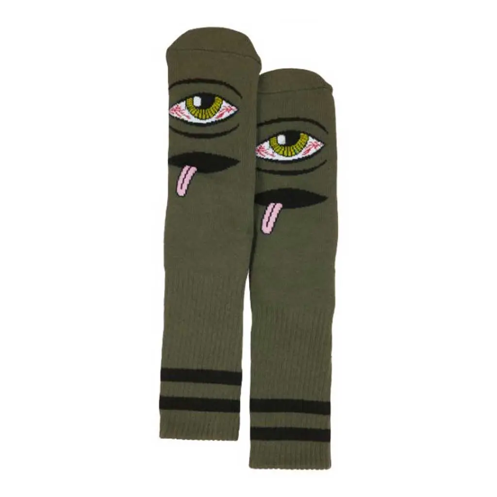Toy Machine Bloodshot Eye Sock - Army 1