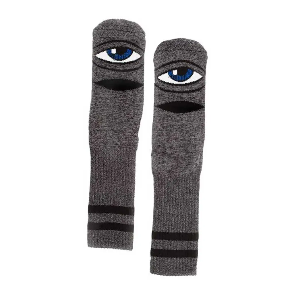 Toy Machine Heather Sect Eye Sock - Black 1