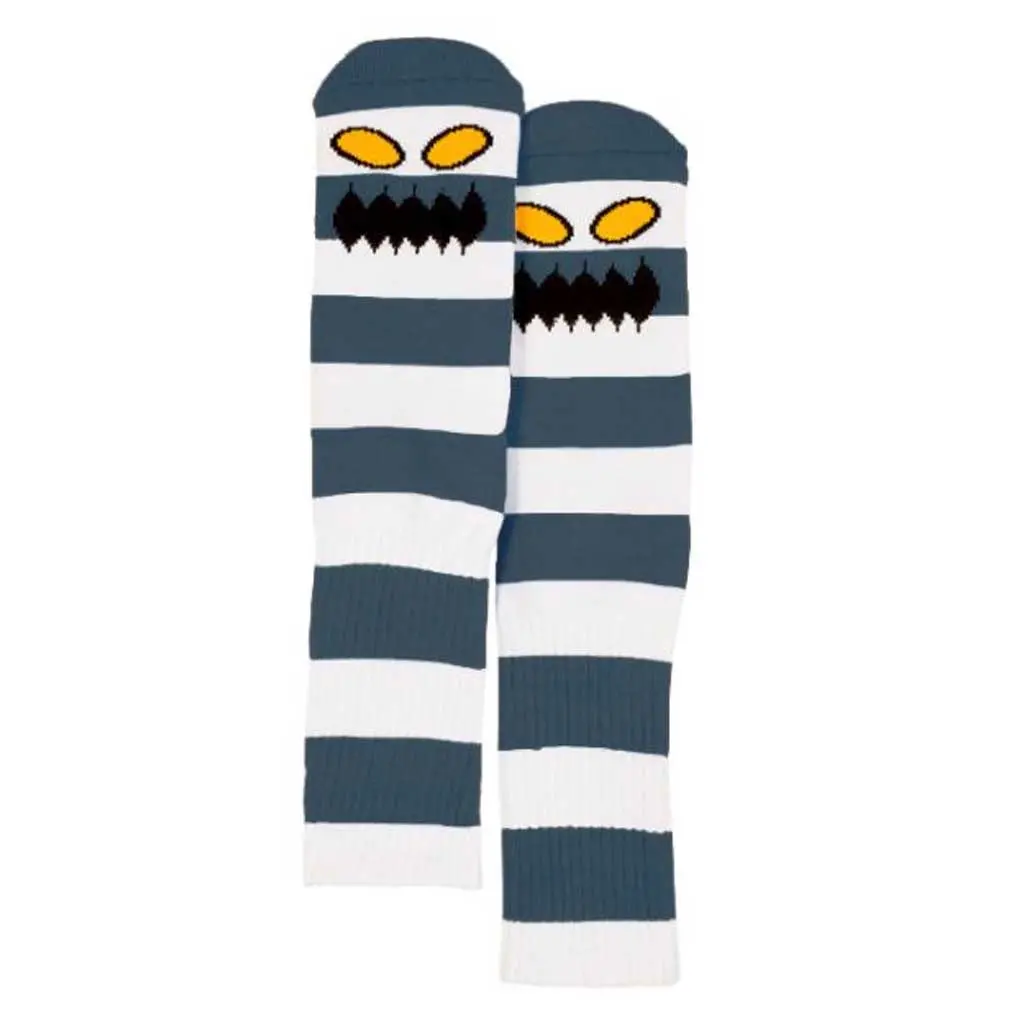Toy Machine Monster Big Stripe Sock - Concrete 1