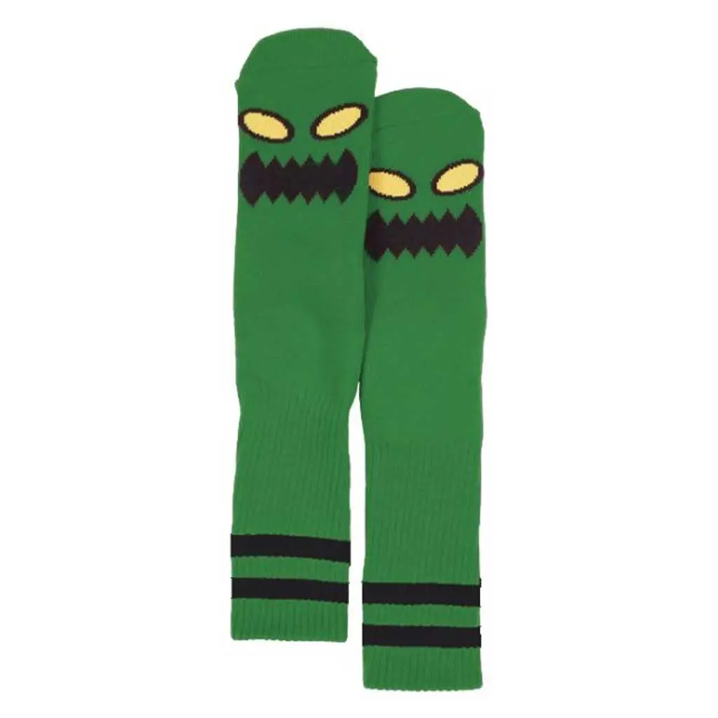 Toy Machine Monster Face Sock - Green 1