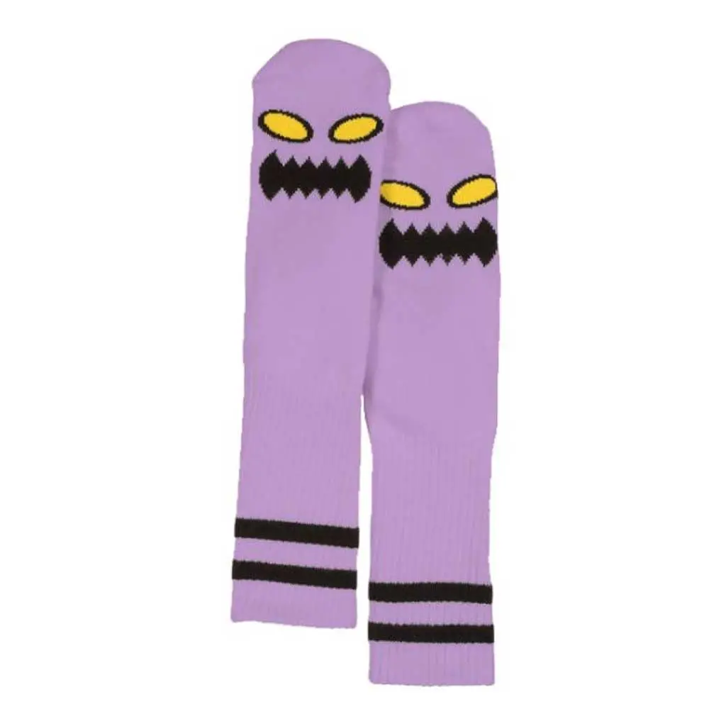 Toy Machine Monster Face Sock - Lavender 1