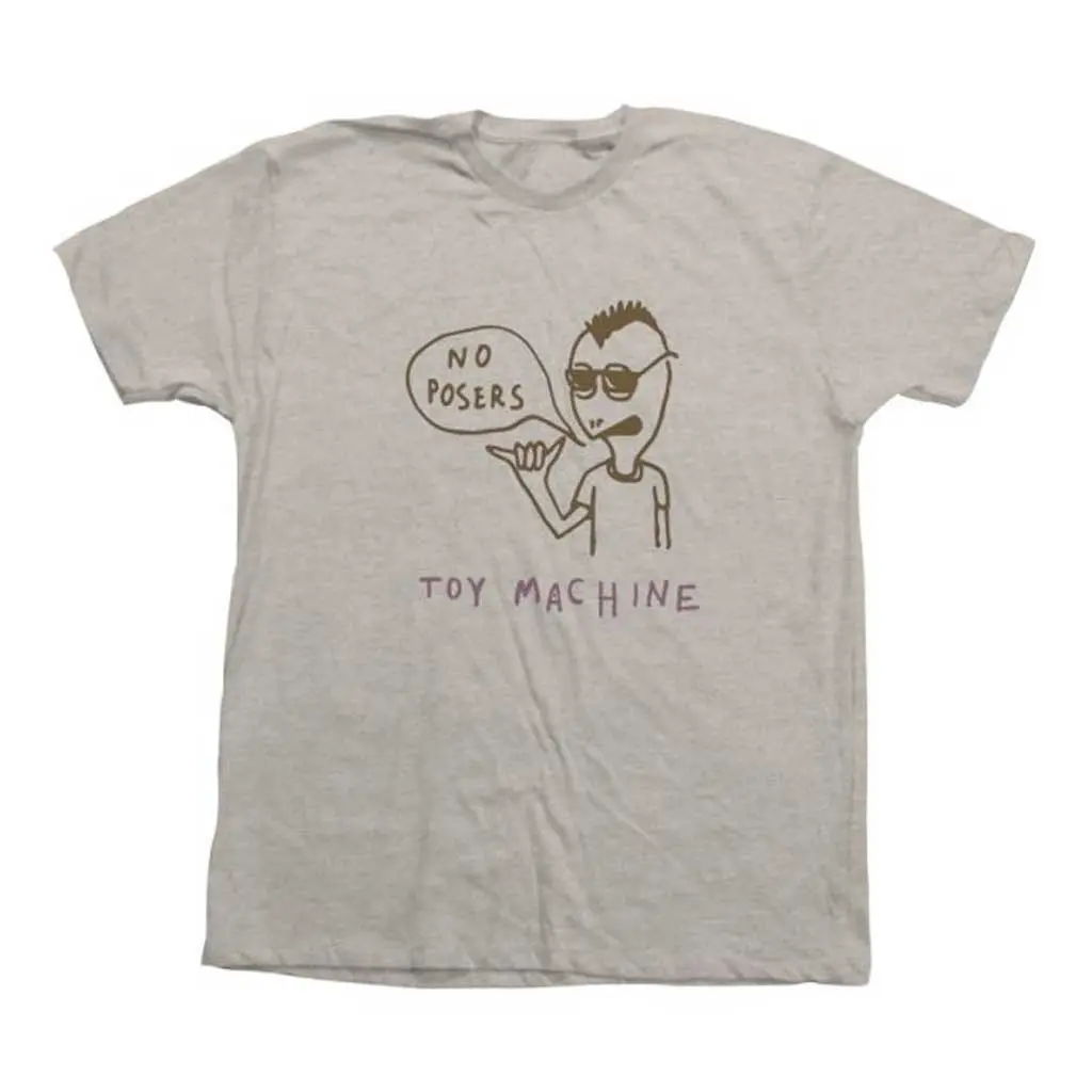 Toy Machine No Posers Tee - Oat Heather 1