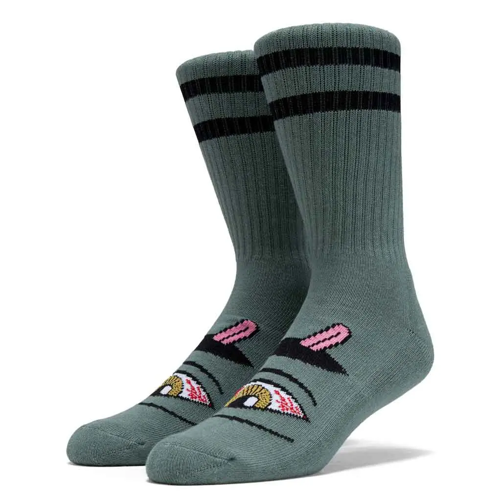 Toy Machine Bloodshot Eye Sock - Forest 1