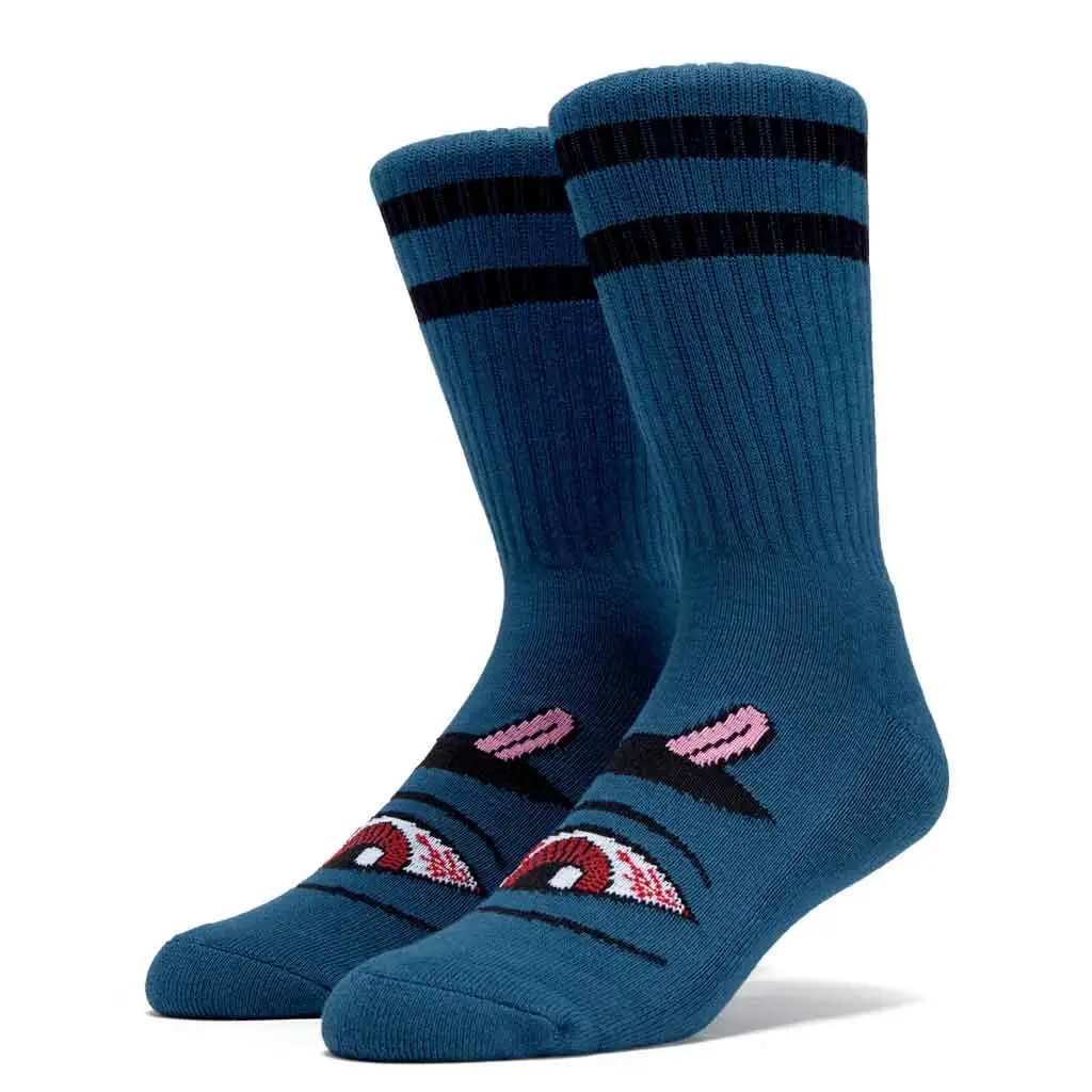 Toy Machine Bloodshot Eye Sock - Slate 1