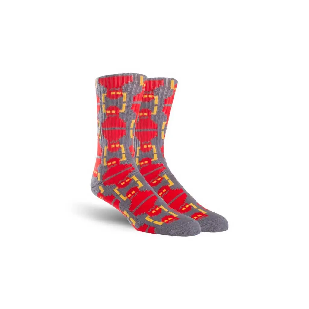 Toy Machine Digi Monster Crew Sock - Grey 1