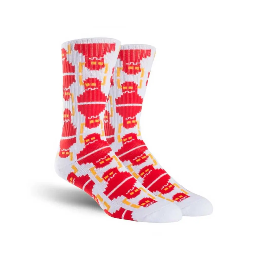 Toy Machine Digi Monster Crew Sock - White 1