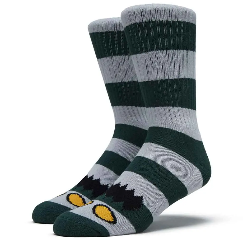 Toy Machine Monster Big Stripe Sock - Forest 1