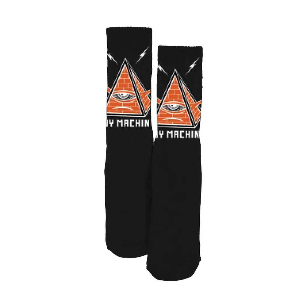 Toy Machine Pyramid Socks - Black 1