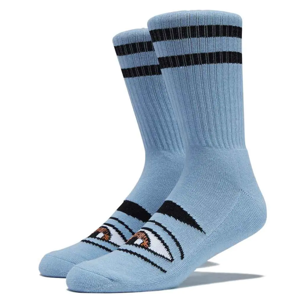 Toy Machine Sect Eye Sock - Light Blue 1