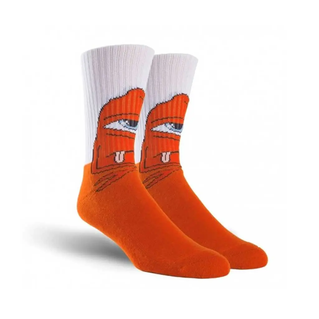 Toy Machine Bored Sect Crew Socks - White 1