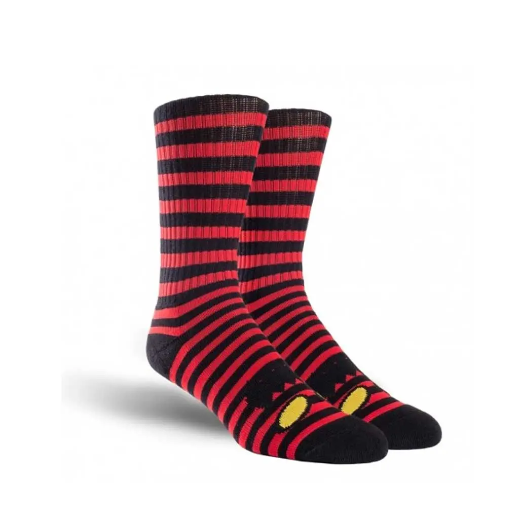 Toy Machine Monster Face Mini Stripes Crew - Red 1