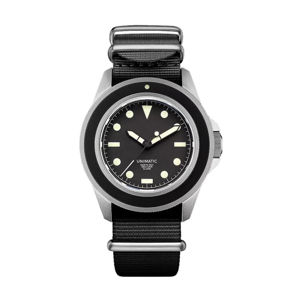 Uc1 Modello Uno U1 Classic 40Mm - Black On Fabric Strap 1