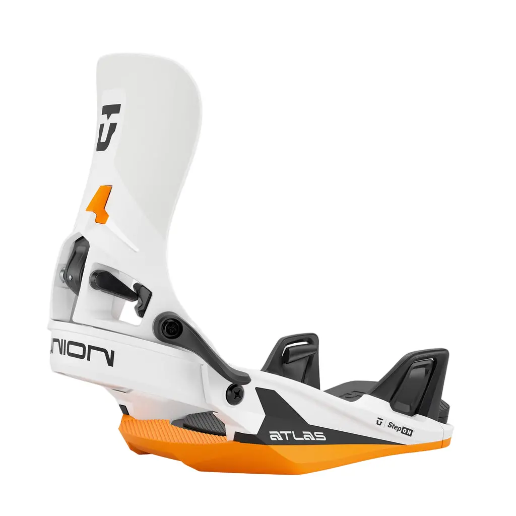 Union 25/26 Atlas Step On Bindings - White/Orange 1