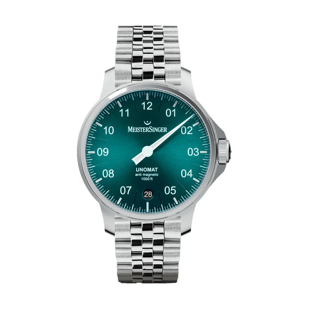 Unomat Automatic 43Mm - Sunburst Medium Green On Bracelet 1