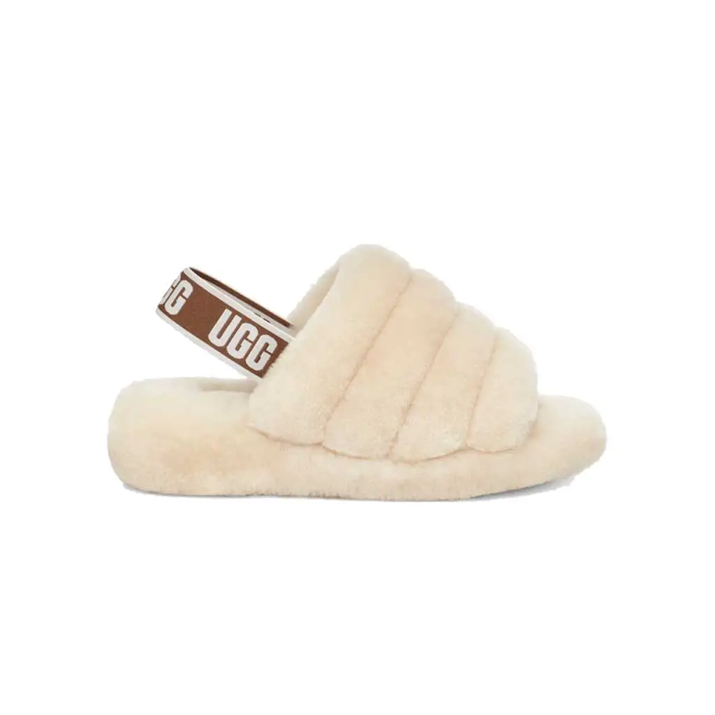 Ugg Women's Fluff Yeah Slides - Natural 1