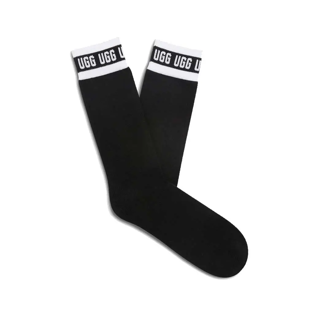 Ugg Graphic Crew Socks - Black 1